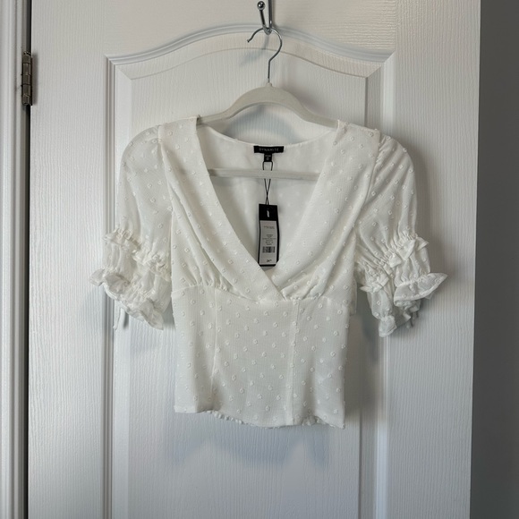 Brand New!! Cute chic white top! - Picture 2 of 6